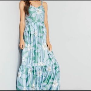 Modcloth in your nature floral maxi dress